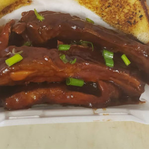 Half slab of bbq ribs - pandora's Burgers